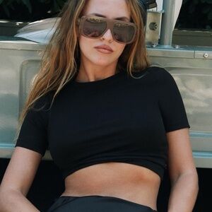 Zara Black Short Sleeve T-Shirt